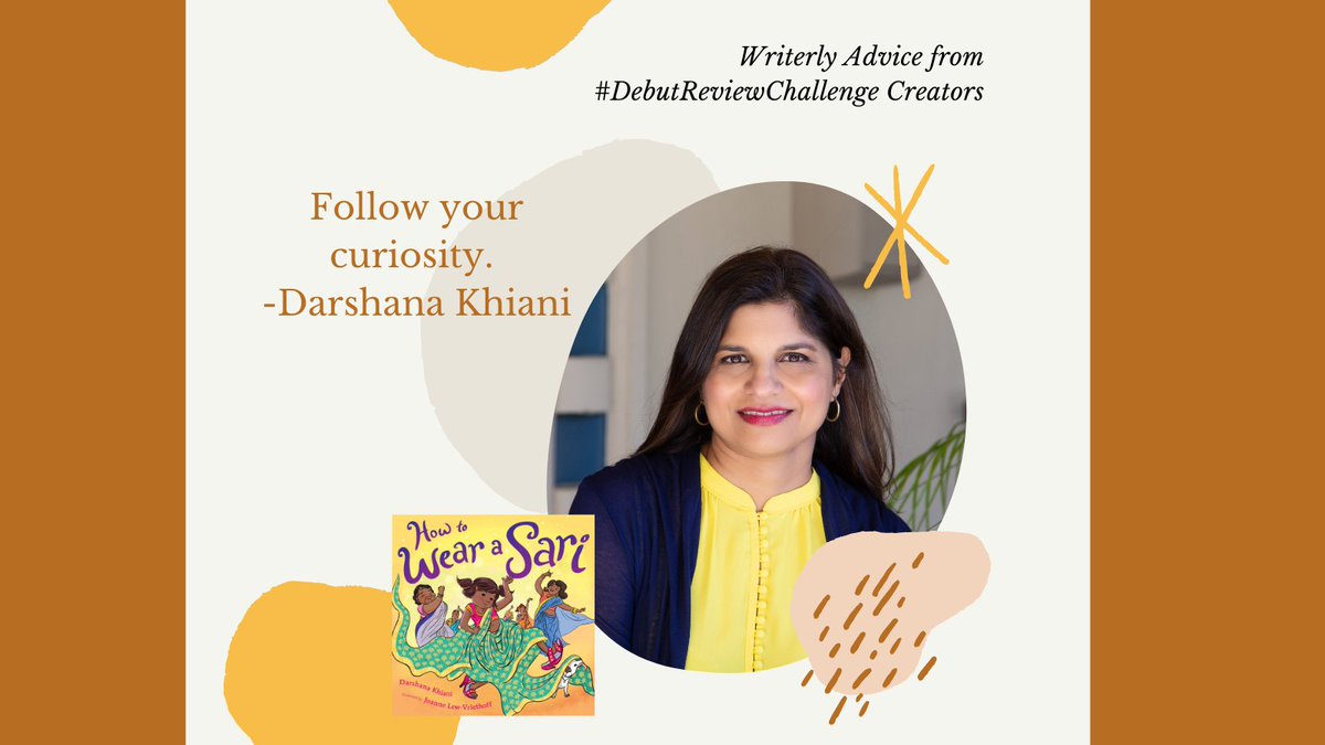 laura_renauld's tweet image. Here's some writerly advice from #DebutReviewChallenge author @darshanakhiani: Follow your curiosity.

Have you reviewed a #Kidlit debut yet? Challenge ends 3/31. Details at laurarenauld.com. 5 reviews = 1 entry. #ReadReviewRepeat #WritingCommunity #PBChat