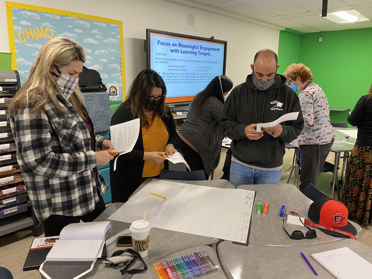 JoshRegerAP's tweet image. Marshall Teachers collaborating with each other on the topic of I can Statements and Meaningful Engagement during our Tuesday Staff Meeting. Our learning never stops!