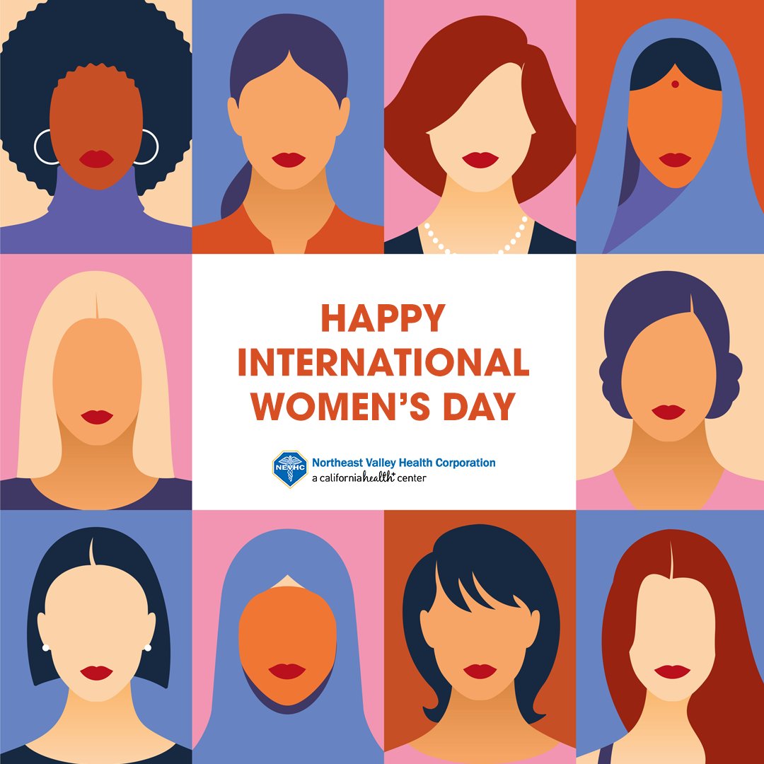 NEVHC's tweet photo. Happy #InternationalWomensDay to our women in healthcare, and the men supporting gender equality! NEVHC is grateful and proud of the dedication and excellence our women in healthcare show every day. Your contributions make an enormous difference for our communities!

#NEVHC https://t.co/LiCEzEF926