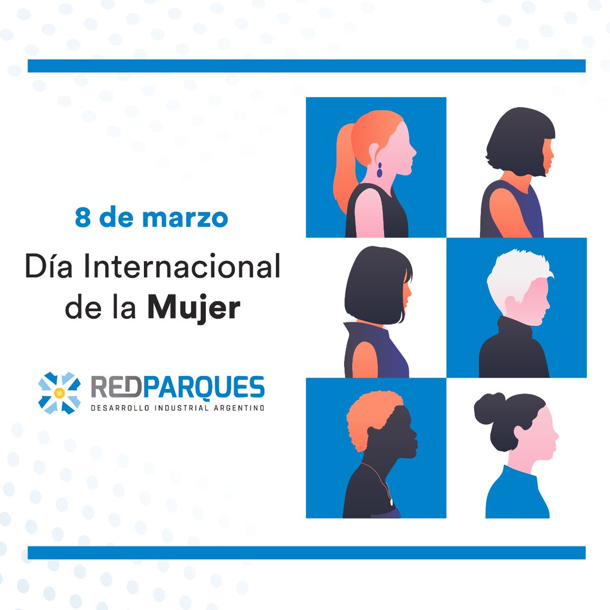 InfoRedParques's tweet photo. Saludamos a todas las mujeres en su constante lucha por la igualdad, el reconocimiento y ejercicio efectivo de todos sus derechos.
#8M #DiaInternacionalDeLaMujer #RedParques #PaquesIndustriales https://t.co/Dtliit9l0S