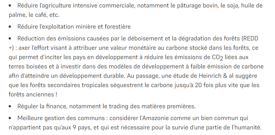 7/ Pour une fois, il y a une note "positive" : il y a des solutions ! On peut encore éviter le pire. 

PS : Oui Bolsonaro est irresponsable, mais c'est toute la chaîne qui l’est, de la production à la consommation.