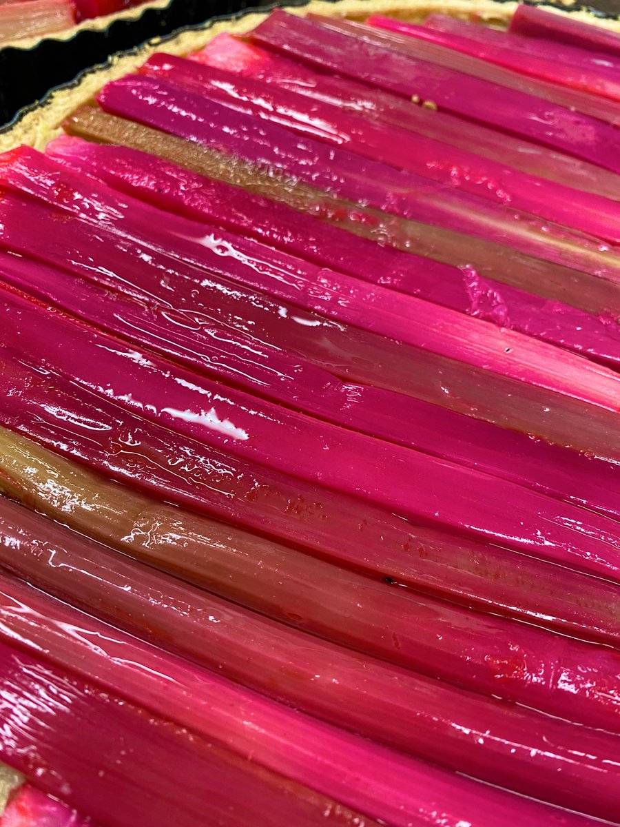 LewisSpareychef's tweet photo. Poached forced rhubarb frangipane tart @3daggers @ThePigGuide #tart #franginetart #foodporn https://t.co/lHyaPK6Iml
