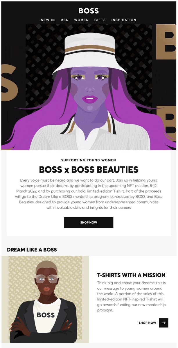 BossBeauties's tweet photo. As part of our celebrations on #InternationalWomensDay we are happy to introduce our social impact collab, 'Dream Like A Boss' in partnership with @HUGOBOSS, offering young women from marginalized and underrepresented groups professional mentorship opportunities.

Details soon! https://t.co/f5L41w5o4k