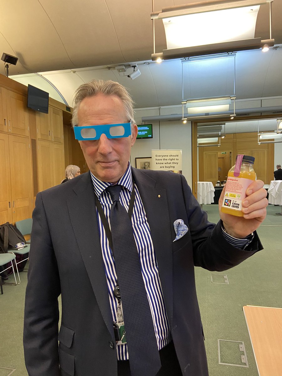 RNIB_campaigns's tweet photo. Thank you Ian Paisley Jr. for attending the reception today on #AccessiblePackaging and for trying out the cataract simulation glasses. https://t.co/tlE7moJ6n3