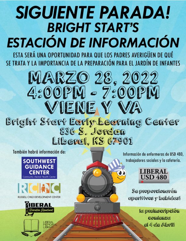 If you have a child who is or will be 4 years old by August 31st, please read the flier below. 
Brightstart Information day coming soon!