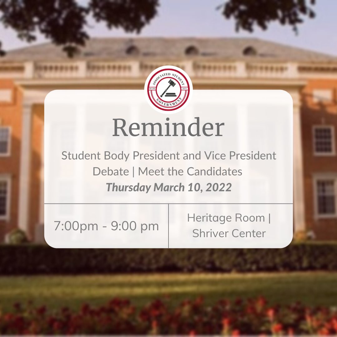 Miami University ASG tweet media