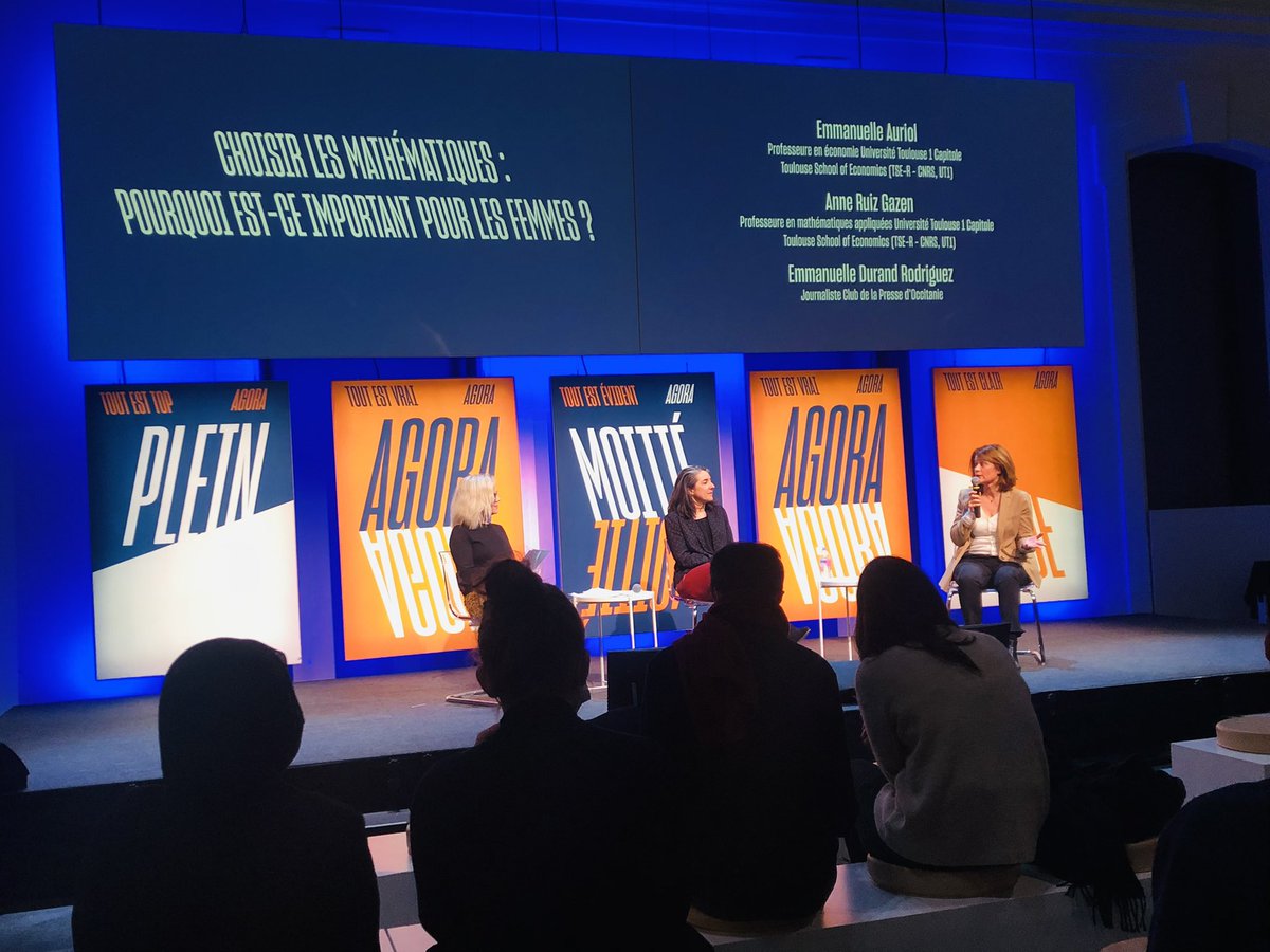 « Les maths c’est un outil, comme un tournevis, mais un outil indispensable à beaucoup de carrières » nous rappelle Emmanuelle Auriol ! Pas de prédisposition nécessaire, pas de bosse mais bcp de stéréotypes…Les Maths à la Une pour les femmes comme les garçons! #EgaliteFH #8mars