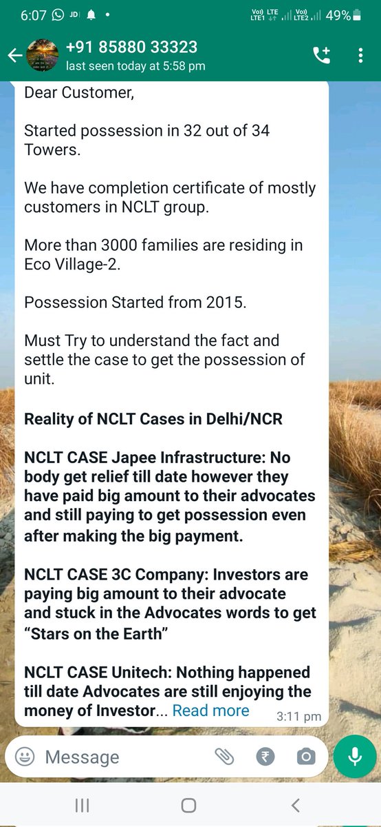 Mohan30261523's tweet photo. Supertech(rajmangalam) is informing to us as attached 
#nclt #NCLAT @supremecourt @myogioffice @PMOIndia https://t.co/xYRWBW0NFB