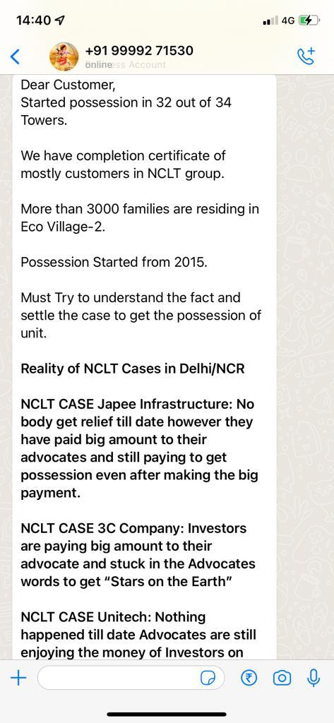 Mohan30261523's tweet photo. Supertech(rajmangalam) is informing to us as attached 
#nclt #NCLAT @supremecourt @myogioffice @PMOIndia https://t.co/xYRWBW0NFB