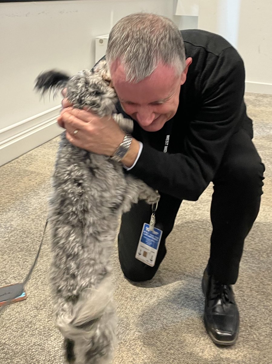 Truffles_999's tweet image. Truffles paid a visit to Lloyd House today to meet the lovely hard working finance team. Cuddles all round followed by a well earned puppaccino in Brindley Place. #milkmoustache @WestMidsPCC @OscarKiloNine