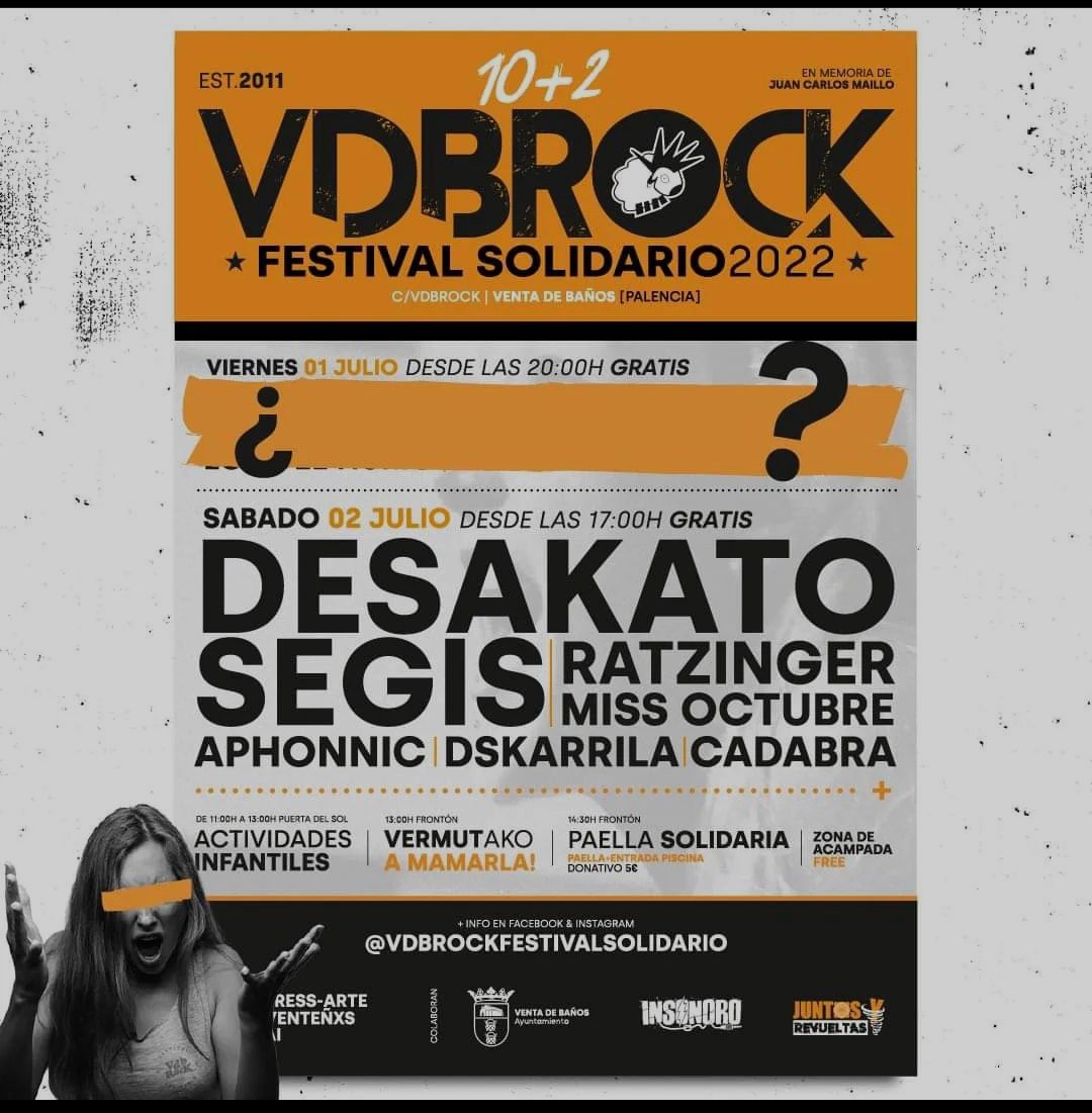 aaamamarla's tweet photo. 28 de mayo Segorock
18 de Junio @FestivalVintoro
2 de julio @FestivalVdbRock 

@DEF_CON_DOS @ElDrogasOficial @Benitokamelasof @SoziAlkoholika @KAOSURBANO96 @desakatorock @SegisOficial https://t.co/wZH6ZvTMF1