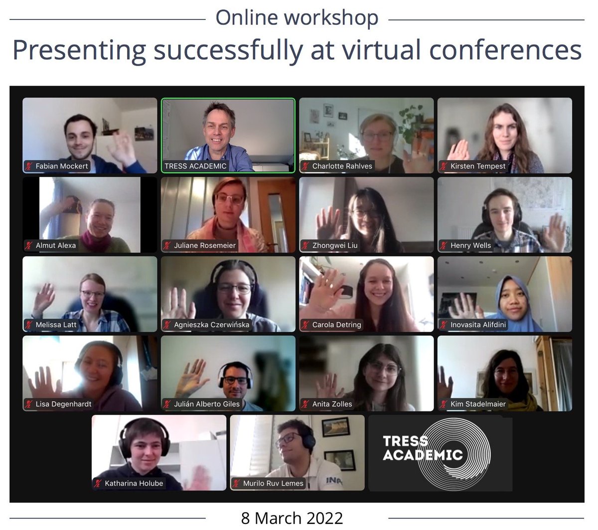TressAcademic's tweet photo. It has been an enormous pleasure to run a #workshop for the group of #atmospheric scientists + #meteorologists today. Best of luck with your upcoming #conference #presentations--they will be great!
#presentingvirtually #academictwitter #sciencetwitter @academicchatter #phdlife https://t.co/UwZCVCPDk9