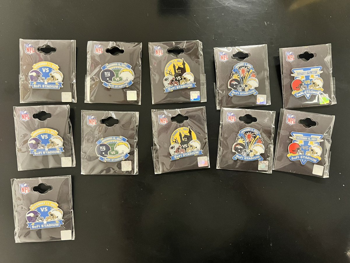 Hey fam…I have the following pins. They are $12 each and $3 for shipping. If you want one, RT this post. I’ll randomly pick a fan for the pins, until they are all gone. I’ll pick on Thursday 3/10 by 5:00 PM PST. Have a great day. #BoltUp⚡️⚡️⚡️