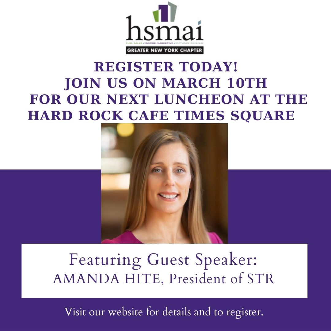 We are just a few days away from our in person March luncheon featuring Amanda Hite from <a href="/STR_Data/">STR</a> We look forward to seeing you!
Click through to register: ivvy.com/event/3TCY9Q/