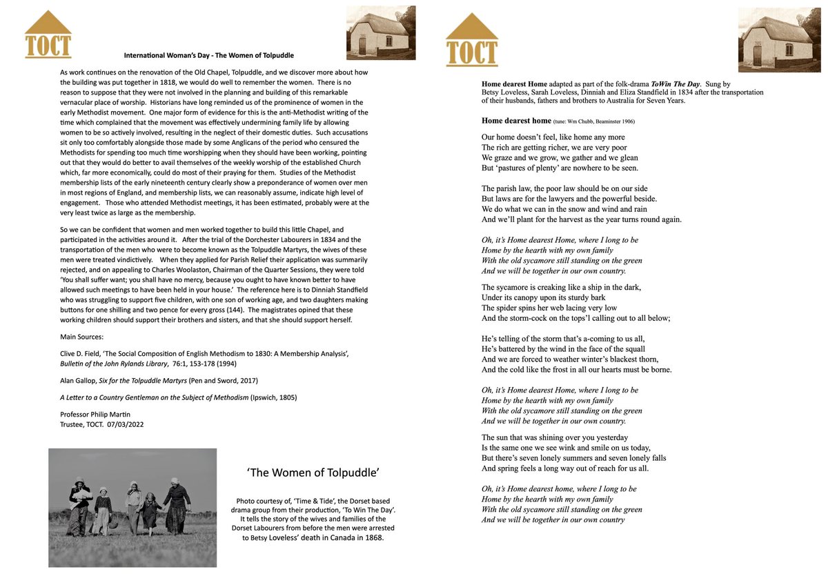 Tolpuddle Old Chapel Trust tweet media