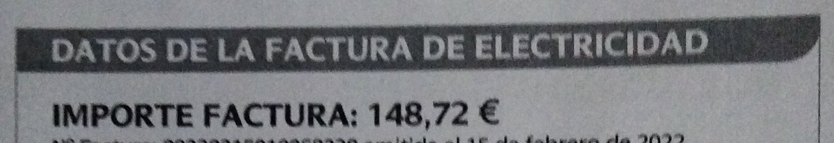 ultimavuelta1's tweet photo. Esto he pagado de luz, sin poner mucha calefacción, cocino con gas y no tengo una casa grande. El salario mínimo es de 1000 euros, que el coste de la luz de una casa normal sea un 15% del salario mínimo es un fracaso absoluto. https://t.co/iEc5CEXGB0