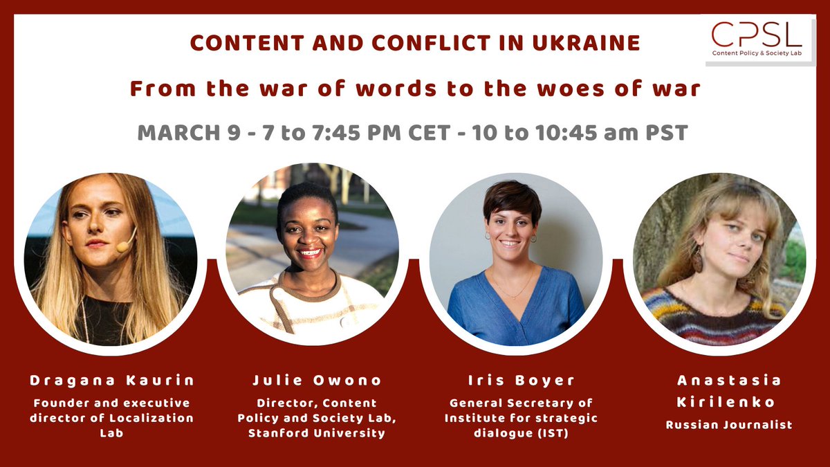 We are also pleasantly surprised and proud to announce that the panelists who will talk tomorrow are women doing amazing things #IWD 