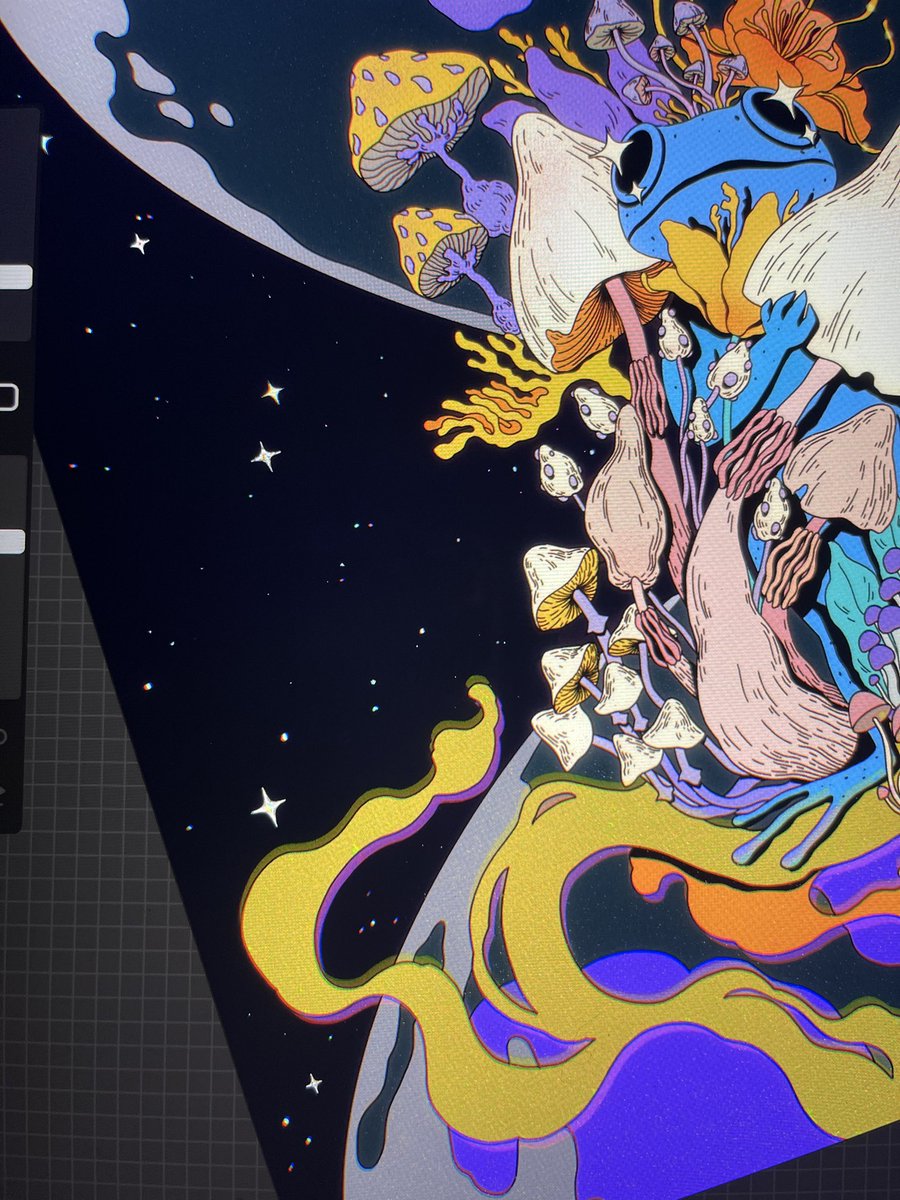 WIP 🌕
Hey guys! 
Preparing a new piece for tomorrow. Hopefully.there will be no problems with the internet and I can do a drop🙏🏻💛💙
#NFTCommunity #hicetnunc2000