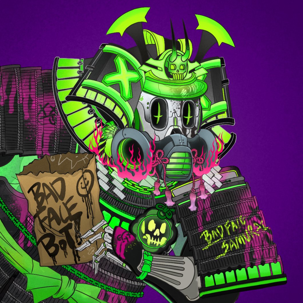 badfacebots's tweet photo. 《Katana N' Samurai x Bad Face Bots》

📡BFBS -  Live Quiz Contest🤖

🗓️:Mar 8, 2022, 11:00 PM (EST)
📍:https://t.co/8QM3ErIKnA ◀️JOIN

1st:BFBS NFT x1 + KNS(@kns_nft) NFT x1🎁🎁
2nd:Limited KNSxBFBS Ukiyo-e BadFaceRobot x1👇🏻
3rd:KNS WL x1

#BadFaceBots #NFT #NFTGiveaway #NFTdrop https://t.co/Dr1J706VDa