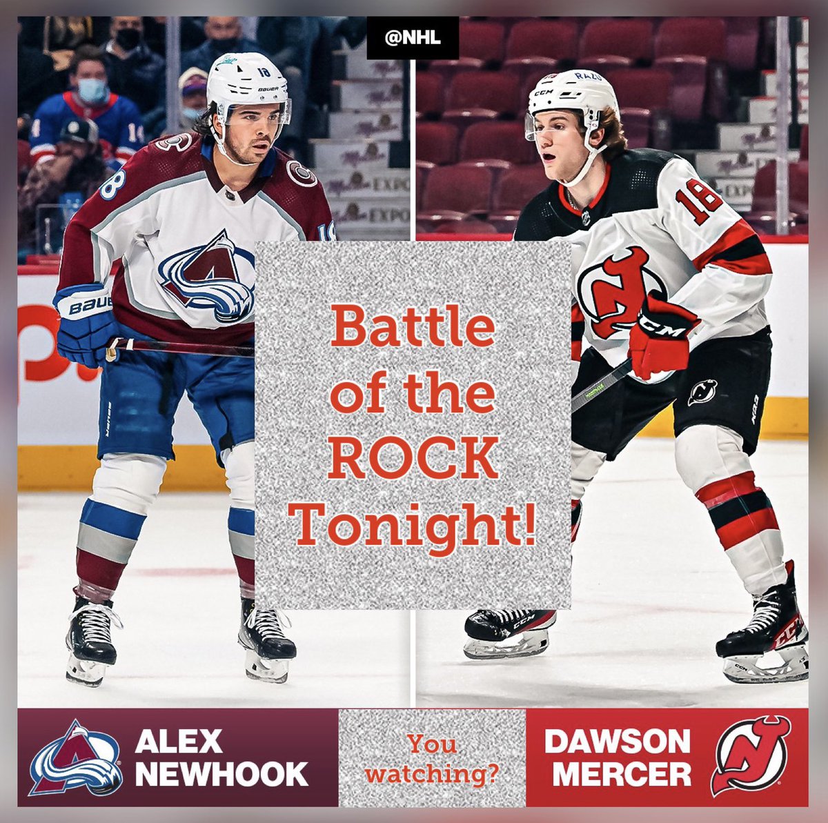 CeebeeStars's tweet image. Battle of the Rock as Mercer and the @NJDevils host Newhook and the Colorado Avalanche.  Will you be watching? From where? Who are ya cheering for? #awesomedawson #youngbaker