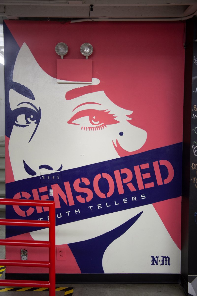 Happy International Women's Day! Today and every day you are not censored with us because we are you and we stand with you for justice.
Mural inside Elinor by @nevermadeLA