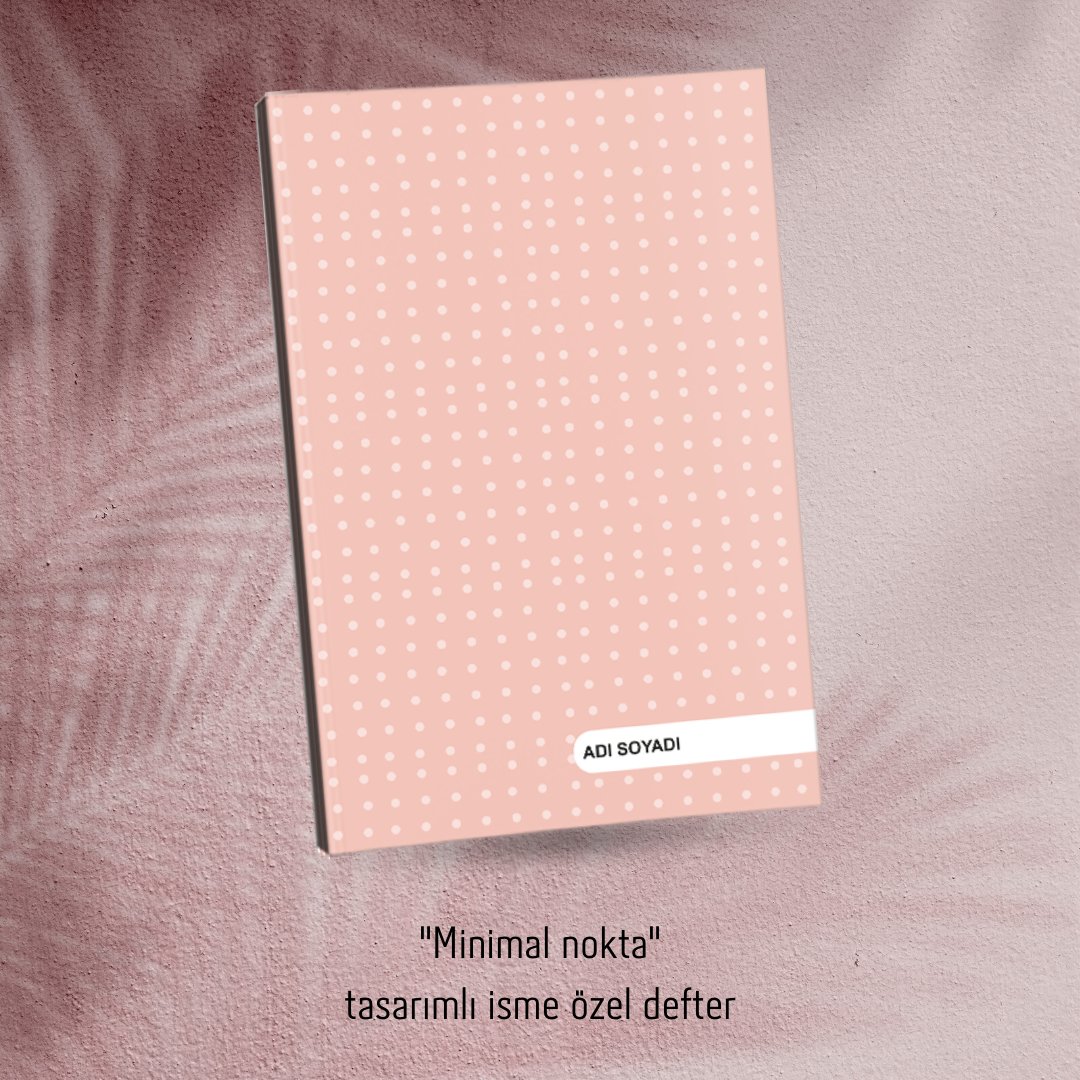 "Minimal nokta" temalı isme özel baskılı defter.

#defter #hediyelikeşya #kişiyeözelhediye #defterbastır #kişiyeözeldefter #deftertasarımı #hediyelikdefter #yaprak #book #notebook #isimlidefter #isim #cover #kesfet #keşfet #öneçıkar #keşfetteyiz #tasarım