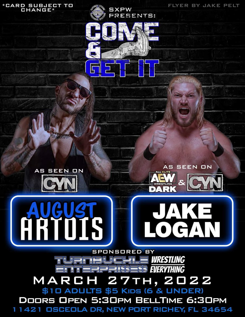 ArtoisAugust's tweet photo. It's time to "Get It Again"

#CYN #SXPW @wrestling_over https://t.co/PPLbtvuWDU