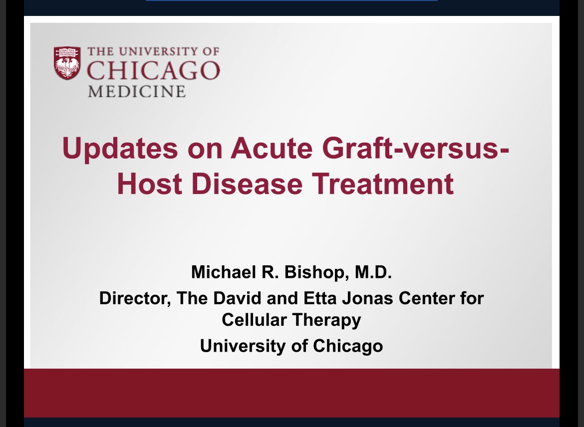 SaudiBlood1's tweet photo. Updates on Acute GVHD Treatment, By Dr. Michael Bishop
#SSBD #ASHC22 https://t.co/zRne5Pa56C