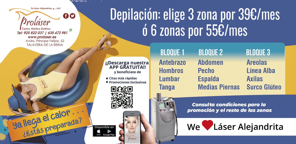 ProlaserCentro's tweet photo. ☀️Ya llega el calor...¿Estas preparado? ☀️

Elige un pack o personalizalo ¡¡Aún estas a tiempo!!
*Consulta condiciones de Promoción y resto de zonas o tratamientos.
📲Mas Info : www.prolaser. es . Sino puedes venir reserva tu Pack a traves del 635472981. https://t.co/0IiZ6ad7K8