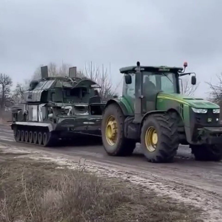 After 12 days of stealing Putin's tanks, Ukrainian farmers are now unofficially the fifth-largest military in Europe