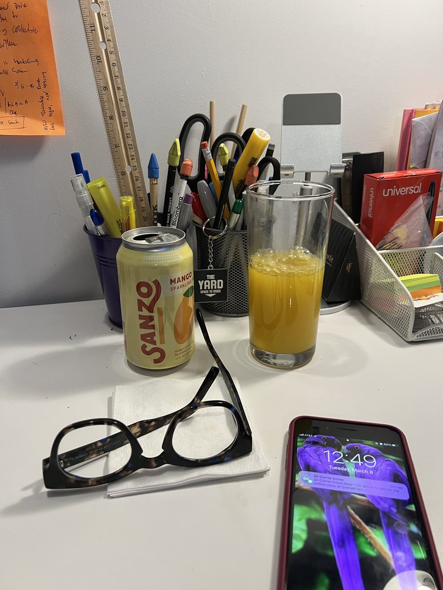 IconFoodMktg's tweet photo. Out office mates really know the way to our heart! They left us a can of @drinksanzo Mango Sparkling water 🤩….can you say…happy, happy…joy…joy 🤗 https://t.co/gxLCCH7JpZ