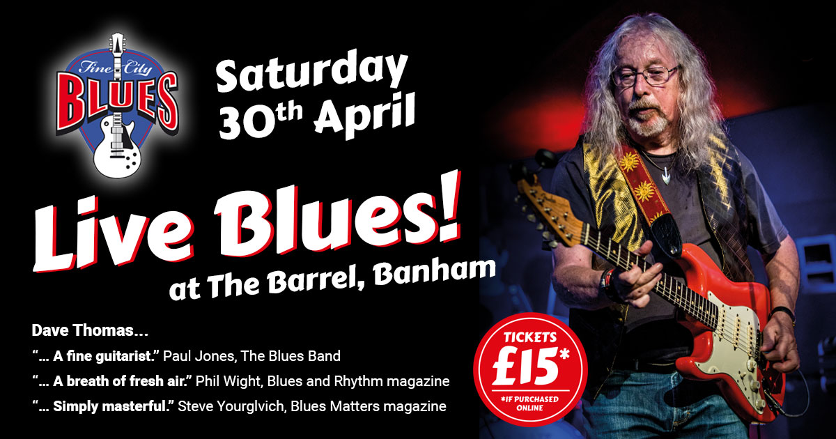 LovingbyGiving's tweet photo. Mark your calendars for Saturday 30th April, because Dave Thomas and the Fine City Blues is going to be jamming for charity for one night only.

Get your tickets booked today - £15 online or £20 at the door. Tickets can be purchased at https://t.co/6NLnibTdDc https://t.co/aFztCCaLe7
