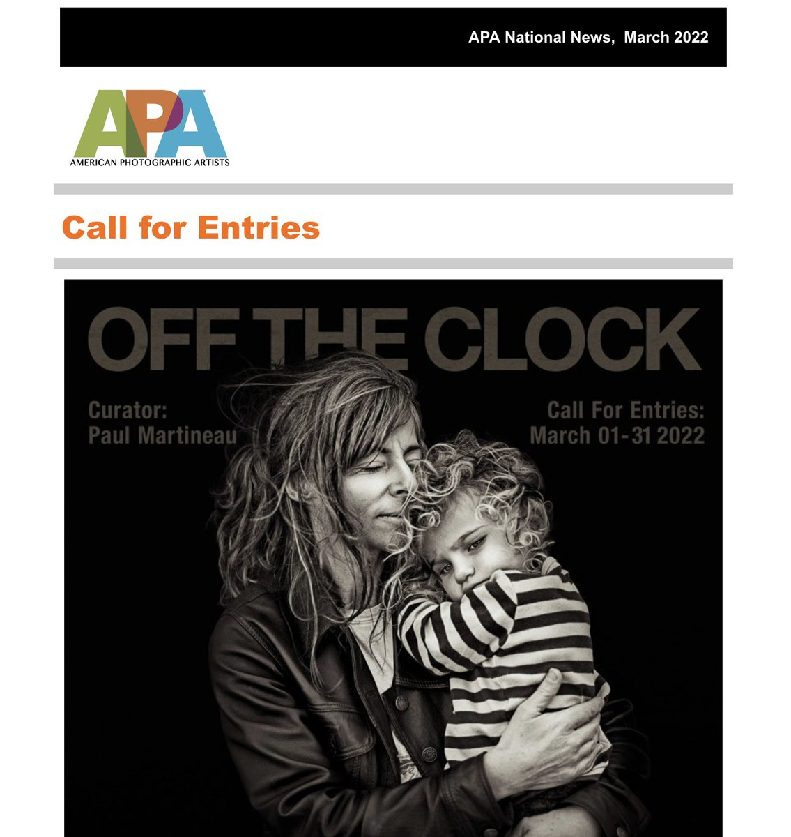 APAnational's tweet photo. American Photographic Artists (APA) National 
March 2022 Newsletter
https://t.co/mTvTQdcbtf https://t.co/x0cIBnN0bp