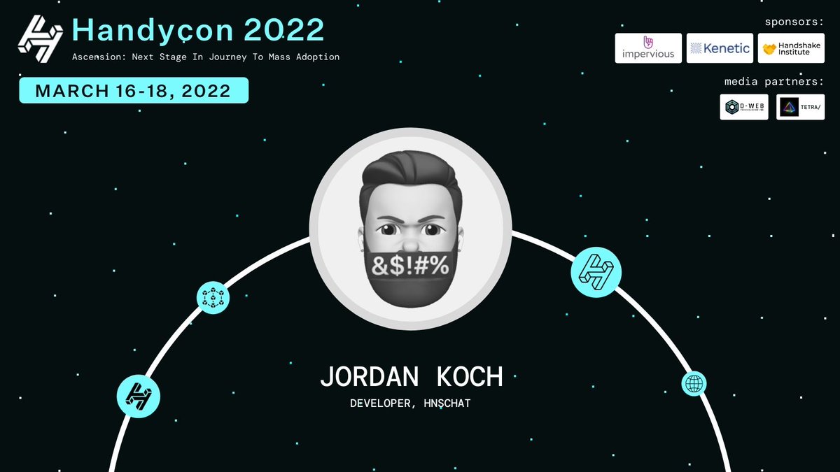 EskimoSoftware's tweet image. I'll be talking about @hnschat at @handshakecon. Check it out at handshake.conference or handycon.xyz.