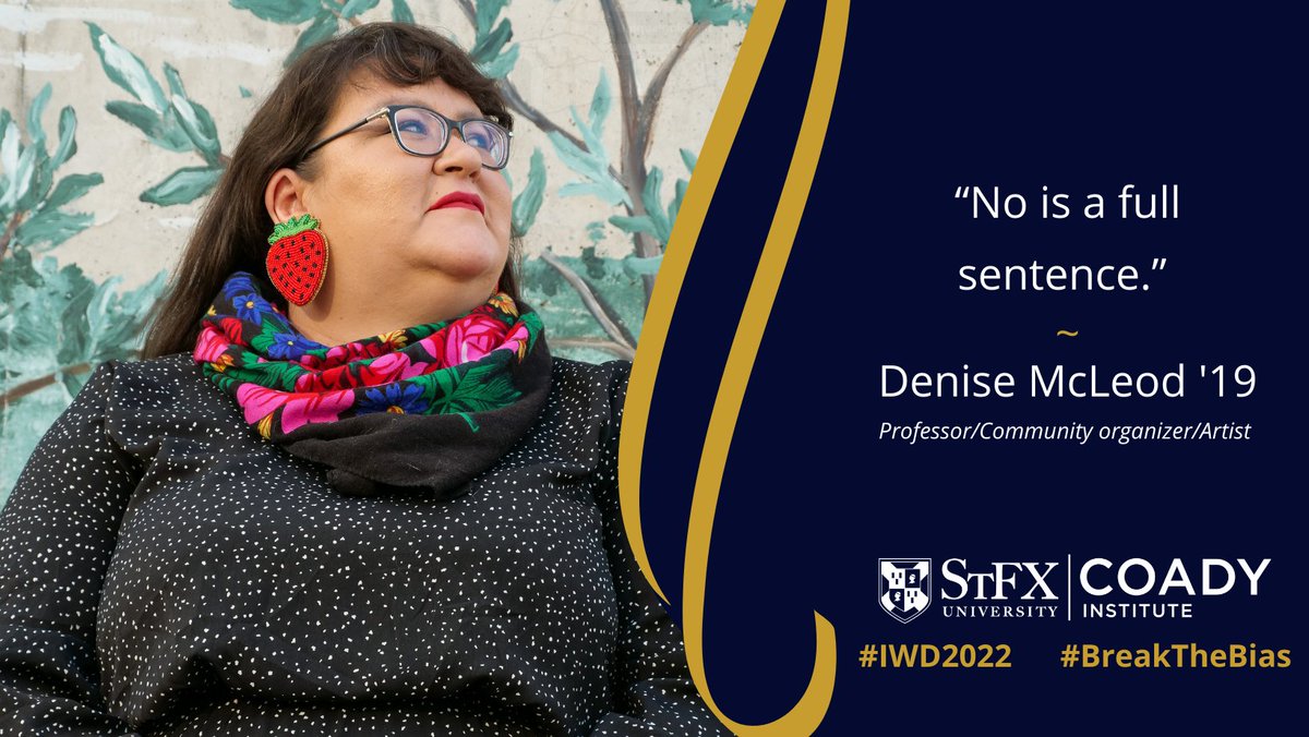 StFXAlumni's tweet photo. This week we will be featuring inspiring grads and friends of @stfxuniversity who are #BreakingtheBias as we celebrate #IWD2022 Today we celebrate a Denise McLeod @DBMcLeod 
Visit https://t.co/9qkufObv8s to view these amazing full profiles. https://t.co/MsS0HEQaEt