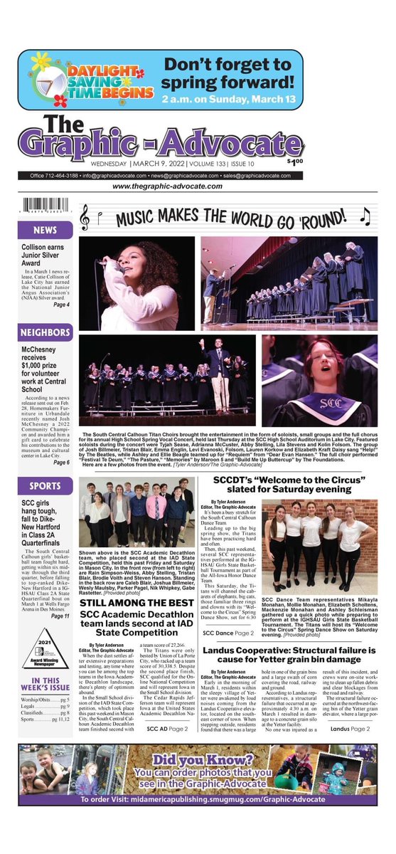 We have pictures. We have <a href="/scc_titans/">SCC Titans</a> news. We have updates from around the community. 

One thing is for certain, there's always something going on in beautiful Calhoun County.

Here’s a front page preview of our latest edition. #LocalJournalism