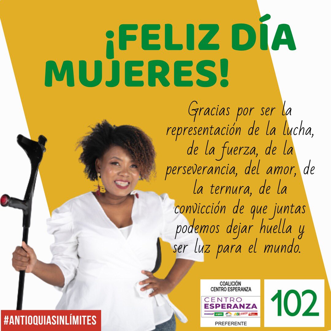 chechymurillo's tweet photo. Me siento orgullosa de ser una mujer luchadora, que cada día trabaja para ayudar a muchas mujeres para que puedan cumplir sus sueños.

Mi promesa hoy es dar todo de mi para que entre todas constrúyamos un mundo mejor 🌸#FelizDiaDeLaMujer #8Marzo2022 #AntioquiaSinLimites #8M https://t.co/YftXhizAGi