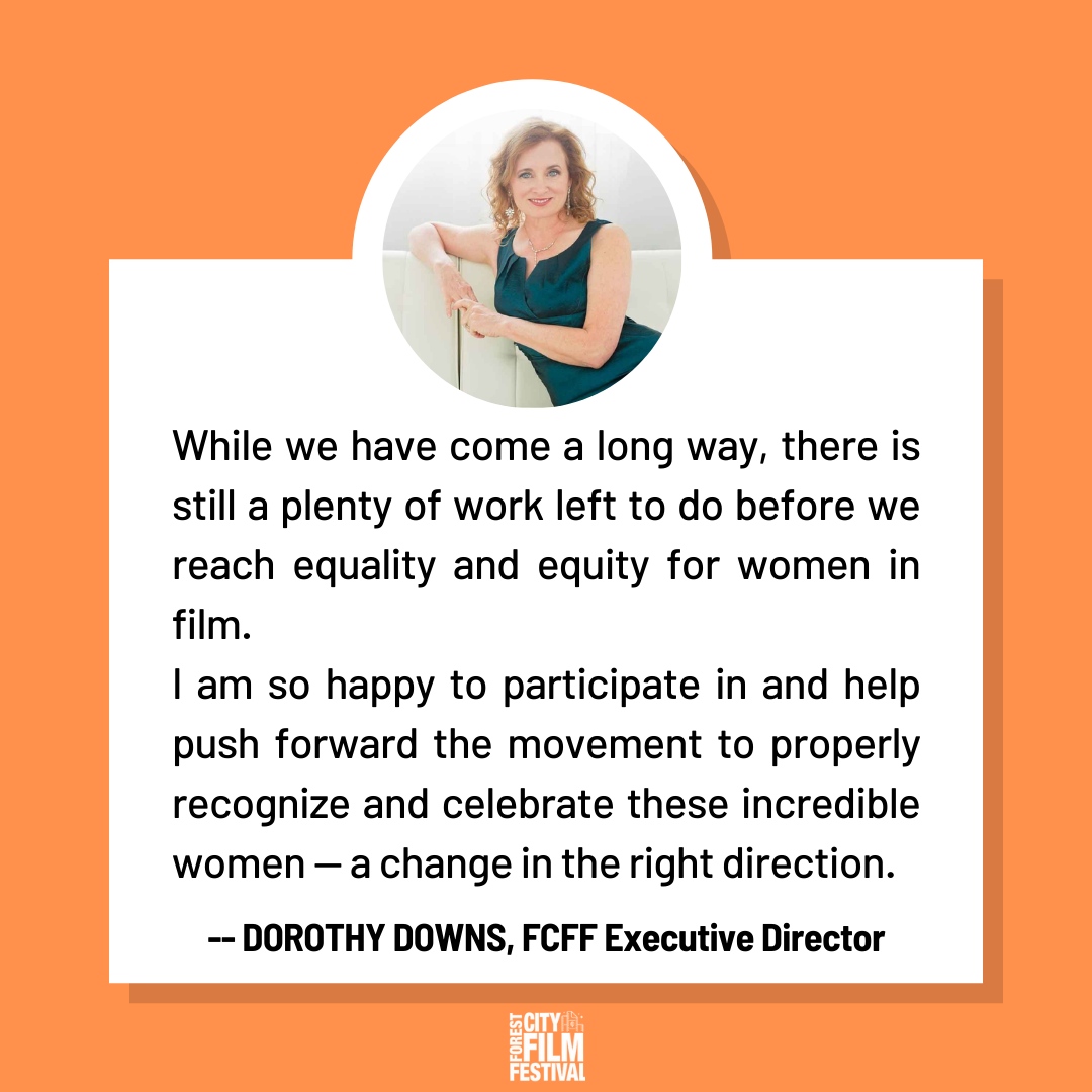 FCfilmfestival's tweet photo. At #FCFF2021, all three of our Feature Film prizes were awarded to films with women in the director's chair!

The Forest City Film Festival is committed to making the film industry in #SWOnt and beyond an equitable place for women. As a woman-led organization, we are proud to... https://t.co/K7wjtwgI0O