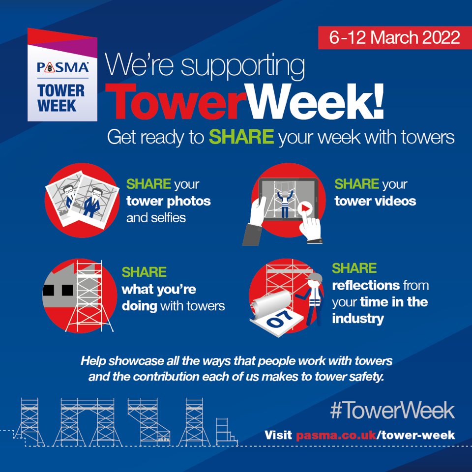 We're supporting #TowerWeek - are you? Get involved! 🤳

#LyteLadders #Ladders #Towers #Ladder #Tower