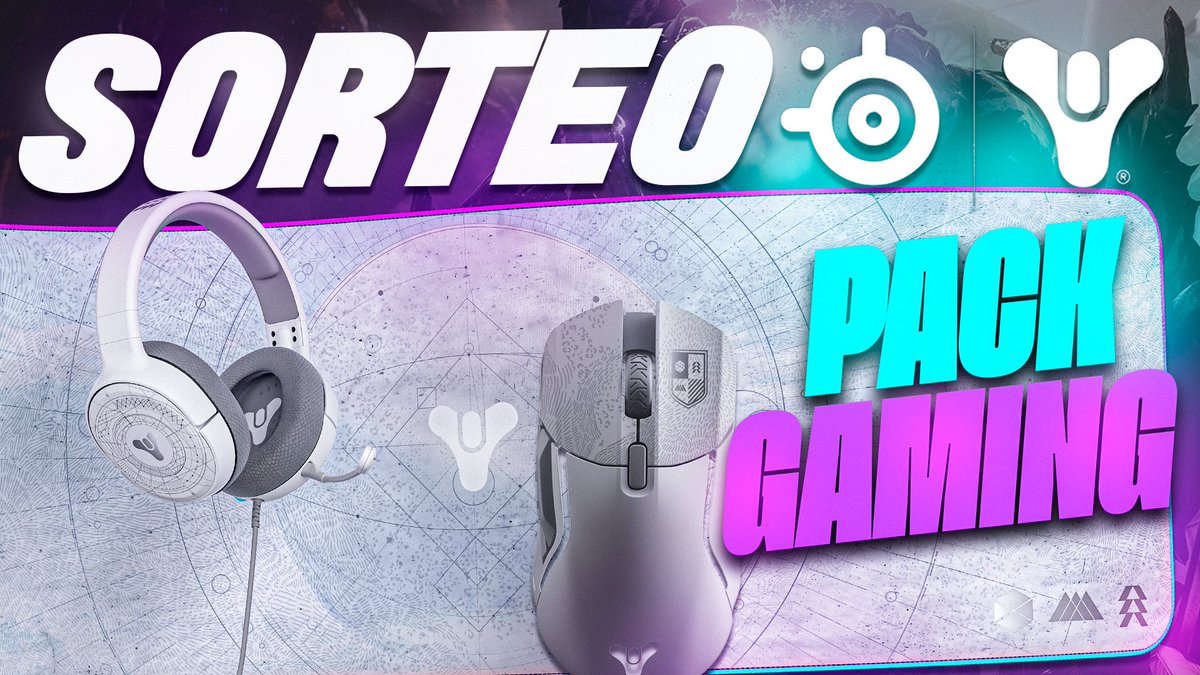 Daykyri☢️ (@thedaykyri) on Twitter photo 🚨 MEGA SORTEO 🚨
Casco, Ratón y Alfombrilla SteelSereies Destiny Edition. Incluye Gesto y Emblema Exclusivos.
▶️Sigue a <a href="/TheDaykyri/">Daykyri☢️</a> <a href="/destinygamees/">Destiny 2 ES</a> y <a href="/SteelSeriesES/">SteelSeries España</a>
🔄RT y ❤️ Me gusta.
▶️Más Info: eu.bungiestore.com/merchandise/st…
🏁Finaliza 15 marzo 2022, 18:00 GMT+1. Cualquier País 🚨 MEGA SORTEO 🚨
Casco, Ratón y Alfombrilla SteelSereies Destiny Edition. Incluye Gesto y Emblema Exclusivos.
▶️Sigue a <a href="/TheDaykyri/">Daykyri☢️</a> <a href="/destinygamees/">Destiny 2 ES</a> y <a href="/SteelSeriesES/">SteelSeries España</a>
🔄RT y ❤️ Me gusta.
▶️Más Info: eu.bungiestore.com/merchandise/st…
🏁Finaliza 15 marzo 2022, 18:00 GMT+1. Cualquier País