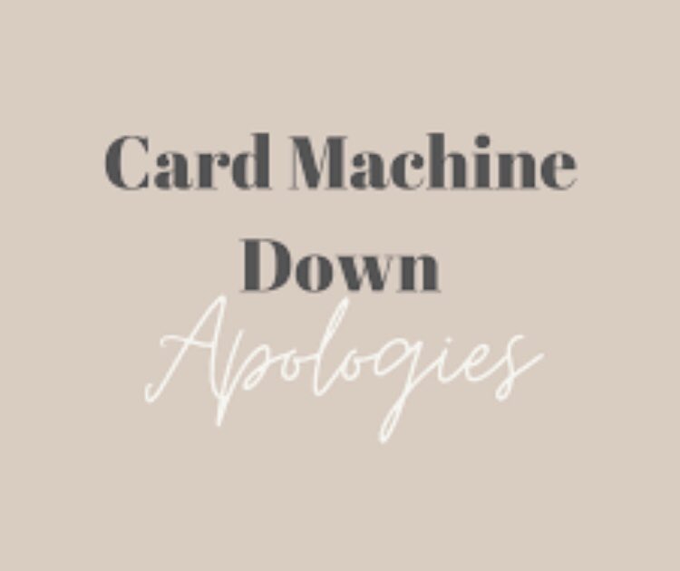 Unfortunately our card machine has decided it doesn’t want to play ball, so it will be CASH ONLY please for the next 1-2 days until we receive a new terminal. 
Sorry for any inconvenience!