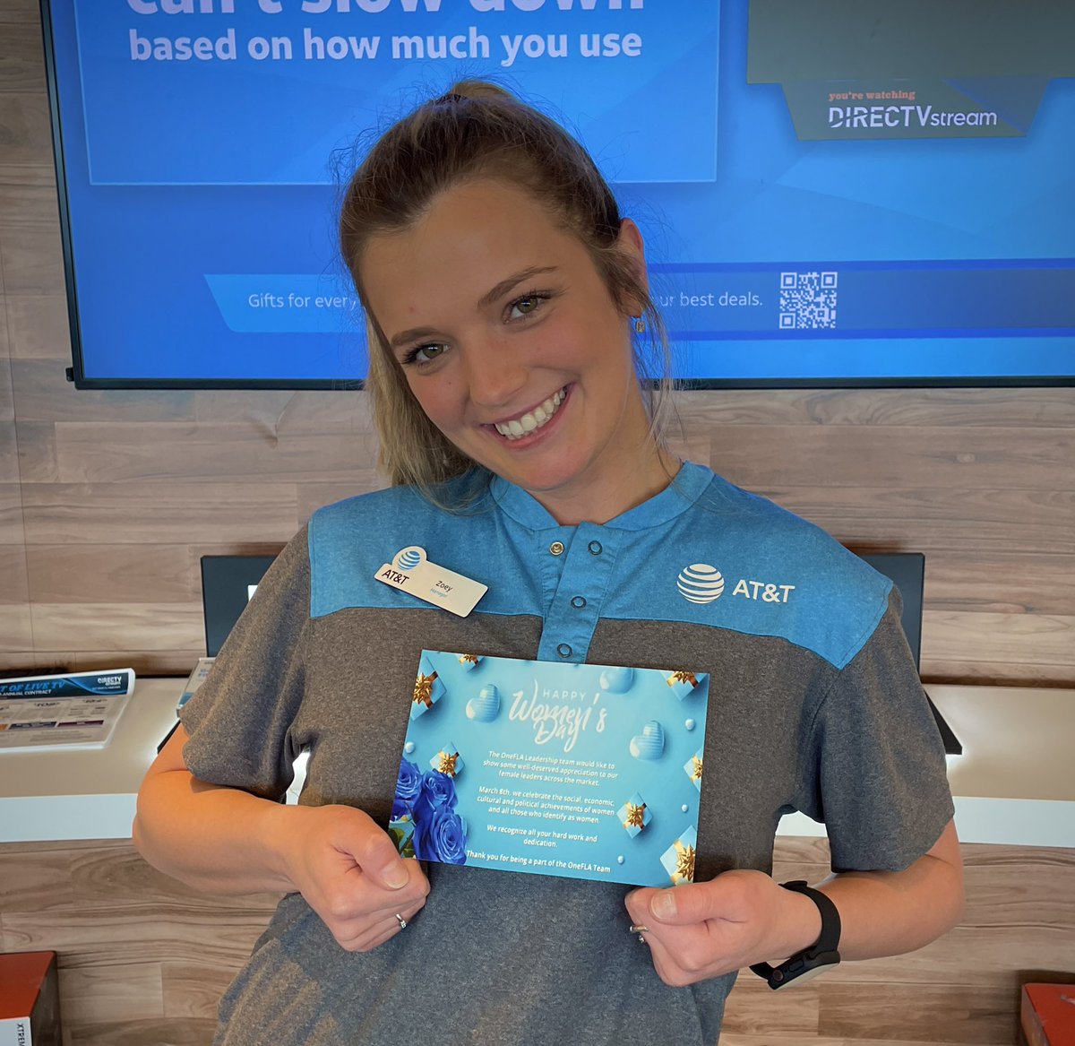 Happy Women’s Day! Please join us is celebrating and thanking our amazing Assistant Manager, @ZoeyRosenblatt !
She is such a driving force for our team. We could do it without you!
🌐
#LifeAtATT #OneFLA #HeavyHitters #PortOrangeMagic #HappyInternationalWomensDay #ATT
