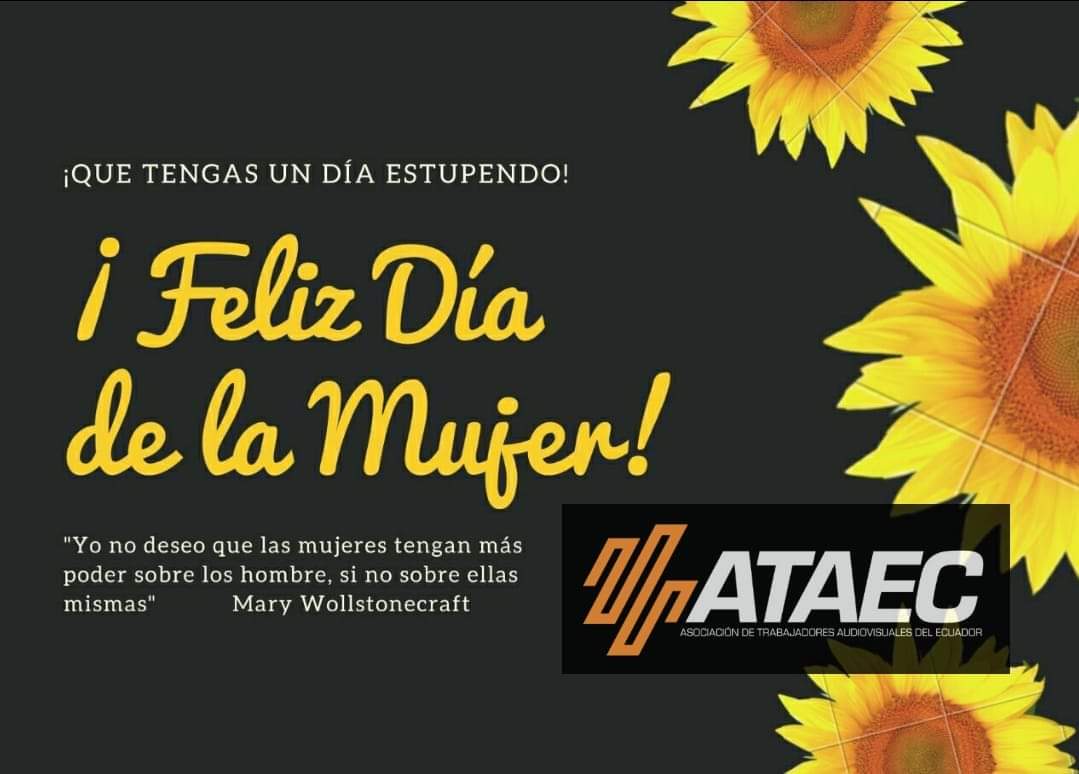 ATAEC_oficial's tweet photo. ☝️Como #ATAEC🇪🇨, abogamos por un mundo equitativo e inclusivo. 💛 Para entre todos alcanzar nuestros objetivos e independencia económica sin distinción. Saludamos a todas aquellas mujeres luchadoras y trabajadoras ejemplares, un exitoso
#DíaInternacionaldelaMujer #ATAEC https://t.co/rvf3Lp7MkD