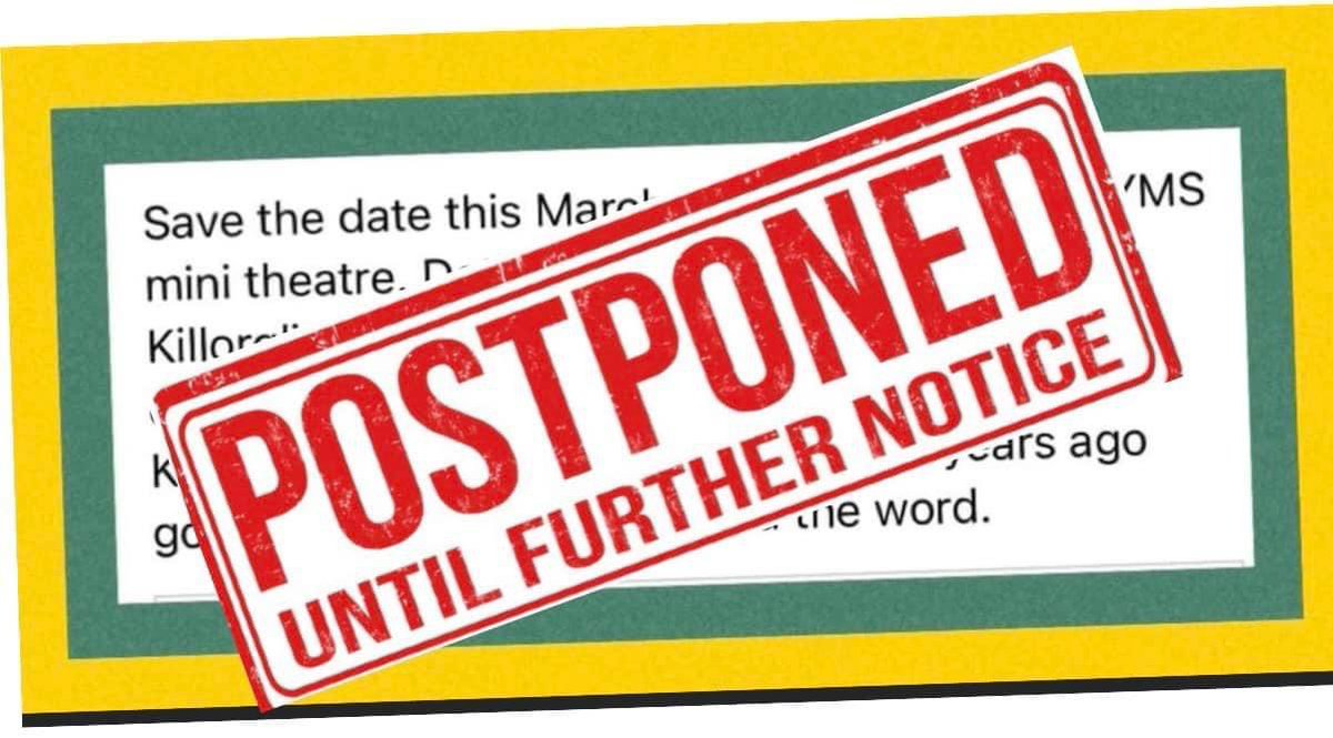 TidyKillorglin's tweet photo. IMPORTANT NOTICE. 
Due to the current outbreak of Covid in the community and in the best interest of keeping everyone safe at this time, a decision to postpone our EGM till further notice has been taken. Stay safe everyone and Share away https://t.co/CssMMQkMjm