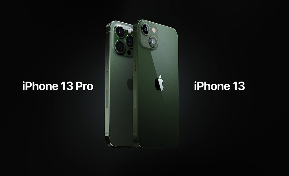 Apple introducing two new iPhone 13 finishes: Green and Alpine Green #AppleEvent