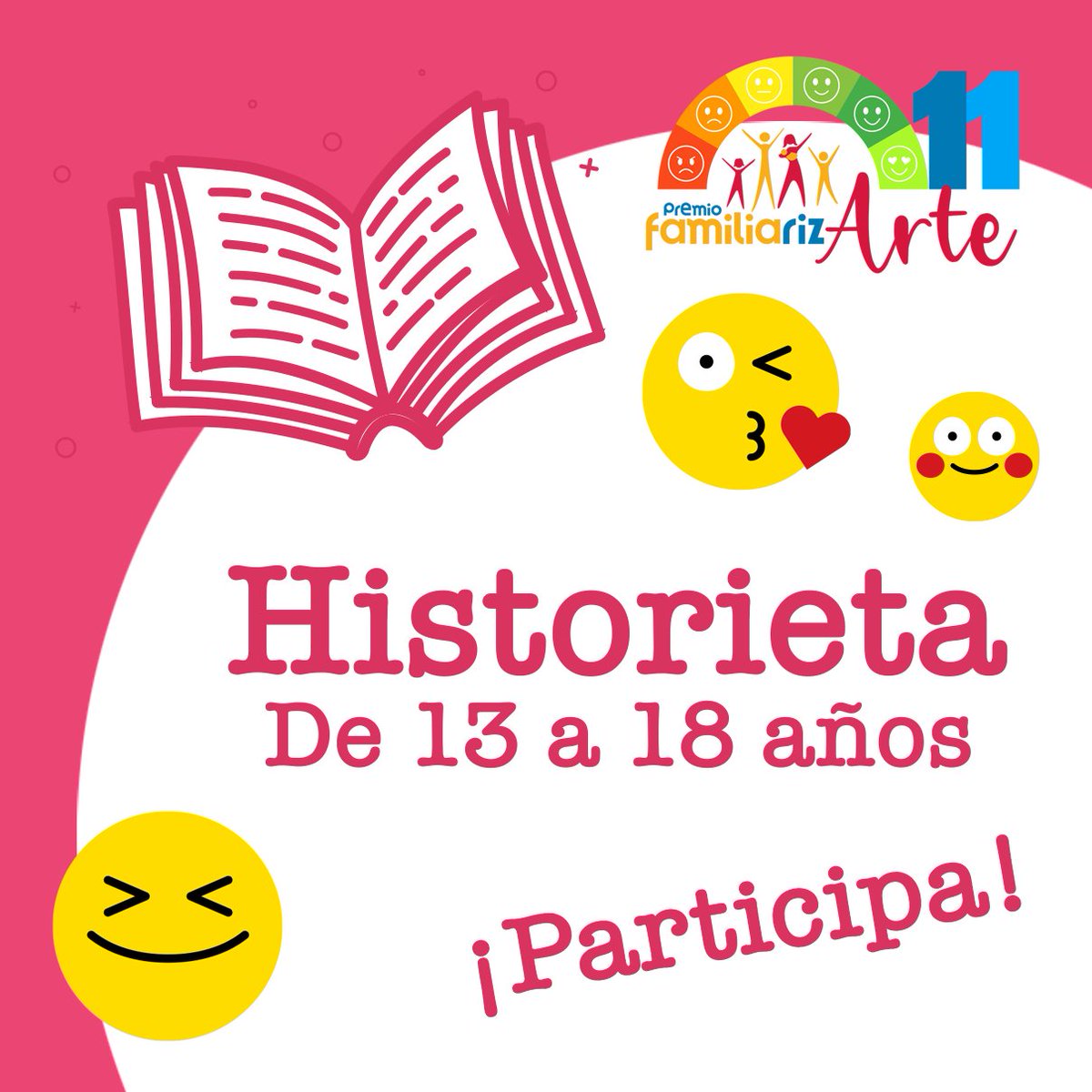 Edomex_TBC's tweet photo. Es tu oportunidad para ganar una beca y estudiar la licenciatura que mas te convenza. Participa en la categoría 3 de la 11a edición del #PremioFAMILIArizARTE. Consulta las bases en https://t.co/85azwi8Dfq.  
#Participa #PremioFAMILIArizARTE #EnFamiliaSiento https://t.co/jZ98oAXjd8