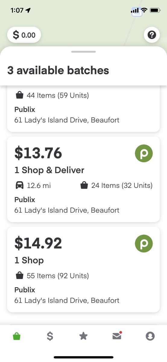 baseball_nana55's tweet photo. @Instacart Come on, now! This store is 23 miles from me. Not even in the city where I live. Not my district. I don't need to see these batches EVER, yet they flood my available batches. Fix it! https://t.co/zrclXtqvXT