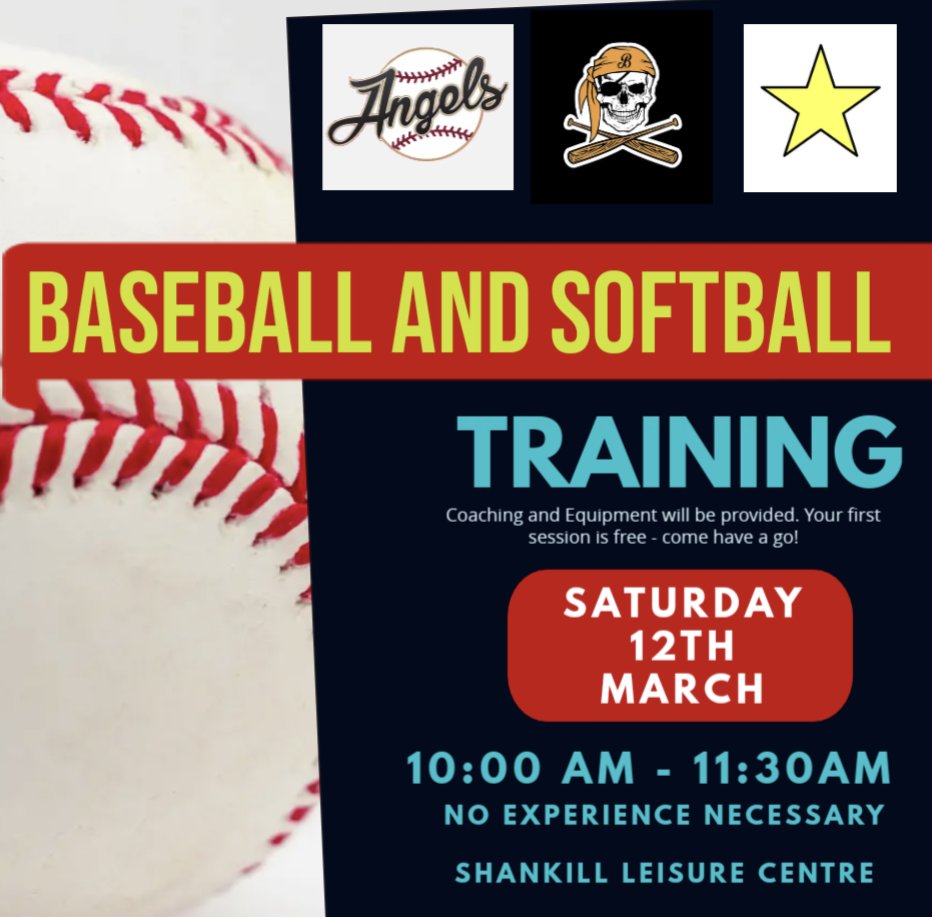 Our next indoor session is THIS SATURDAY! Want to try softball or baseball this year? Come and have a go!
