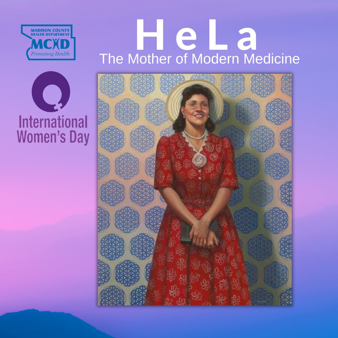 MadisonCHD's tweet image. This month, MCHD honors women in history whose legacy in health and science paved the way for the women of today on International Women's Day.

Henrietta Lacks didn't' live long enough to know the scope of her impact, but she revolutionized science with her cells.