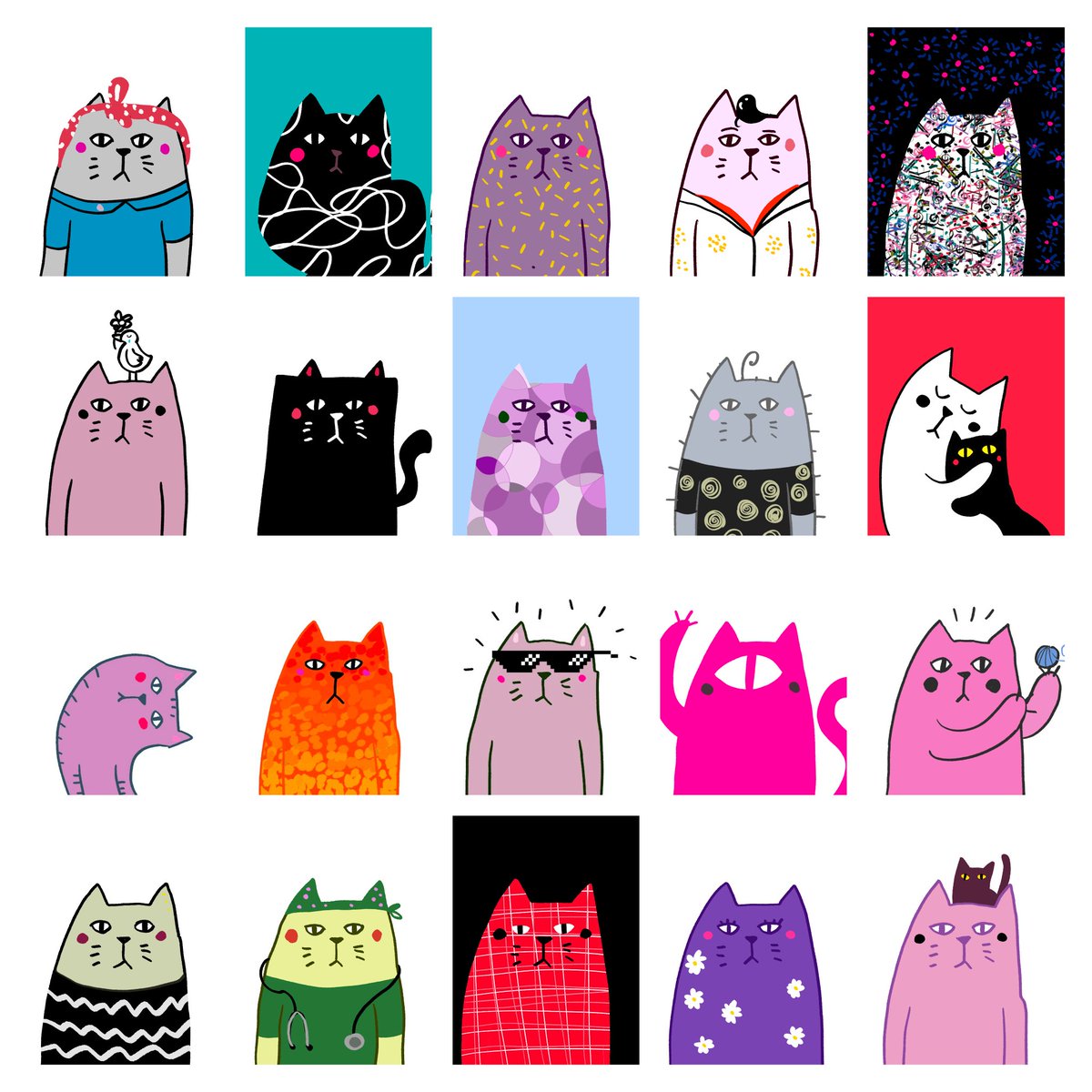 Serious cats!!

A serious collection of cute cats!!

More of 200 1/1 cats minted! (More on the way)

#NFTCommunity #NFts #NFTartist #nftcollector

Opensea 
opensea.io/collection/cut…